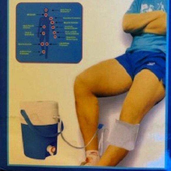 Aqua Relief System Cryotherapy Heat Exchange Cold Therapy Blue - Picture 2 of 4